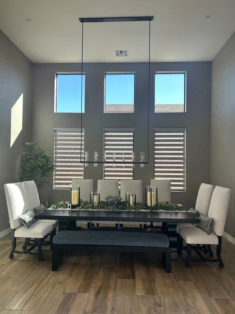 Clean dining room